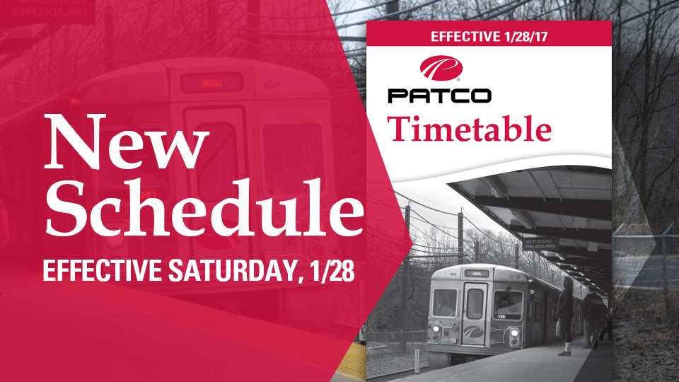 New Timetable Starts 1/28